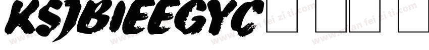 KSJBIEEGYC0 18 00字体转换